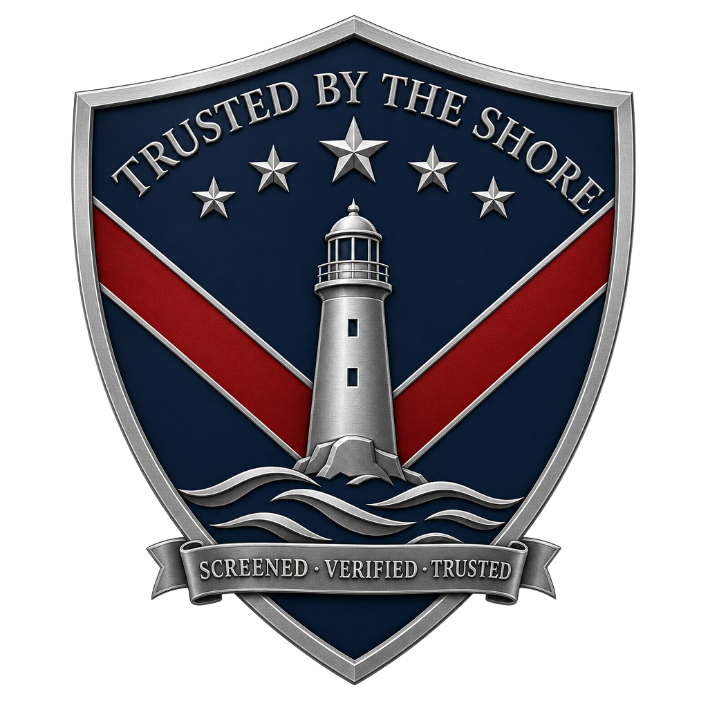 Trusted By The Shore shield logo